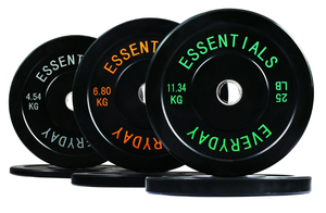 lot 135 image: BalanceFrom Black Bumper Plate Set, Includes 10 lb Pair, 15 lb Pair, and 25 lb Pair