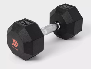 lot 154 image: 2PCS Hex 30lb Dumbbell - All in Motion