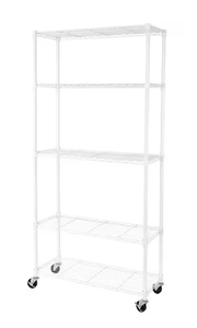lot 184 image: Seville UltraDurable 5-Tier Commercial NSF certified Steel Wire Shelving System
