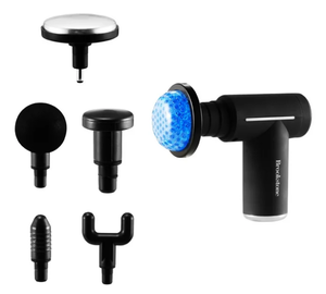 lot 249 image: Brookstone Cordless Hot and Cold Percussion Deep Tissue Massager Gun, 6 Intensity Levels