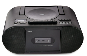 lot 255 image: Onn. Portable CDCassette Boombox with Bluetooth Wireless Technology