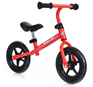 lot 276 image: HoneyJoy Kids Balance Bike No Pedal Training Bicycle wAdjustable Handlebar & Seat