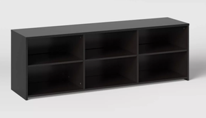 lot 293 image: Dorm Storage TV Stand for TVs up to 70 Black - Room Essentials