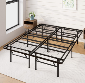 lot 448 image: King Size ZINUS SmartBase Heavy Duty Mattress Foundation, 14 Inch Metal Platform Bed Frame