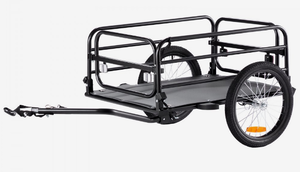 lot 463 image: VEVOR Bike Cargo Trailer, 160 lbs Load Capacity, Heavy-Duty Bicycle Wagon Cart, Foldable Compact Storage & Quick Release with Universal Hitch, 16 Wheels