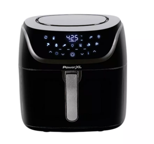 lot 469 image: PowerXL Vortex Pro Air Fryer 8qt - Black 1700W, Nonstick, Dishwasher-Safe, Automatic Shut-Off