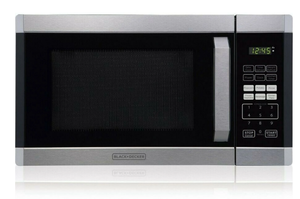 lot 480 image: BLACKDECKER 0.9 cu ft Microwave Oven in Stainless Steel
