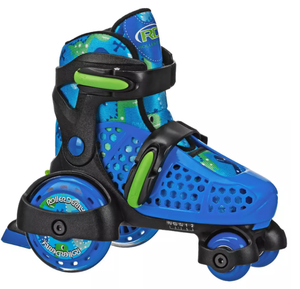 lot 485 image: Roller Derby Sport Kids Roller Skate - Dinosaur BlueBlack- Size 11-2