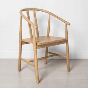 lot 491 image: Sculpted Wood Dining Chair - Hearth & Hand
