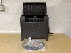 lot 451 image: Suncast 175 ft. Wicker Style Resin Hose Hideaway