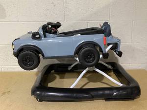 lot 455 image: Ford Bronco 4-in-1 Blue Grey Infant Baby Activity Walker with 4 Ways to Play by Bright Starts, Unisex, Newborn 