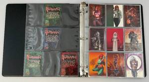 lot 2 image: THE DEFINITIVE DAWN Trading Card Collection In Album With Mutipule Autographed Cards
