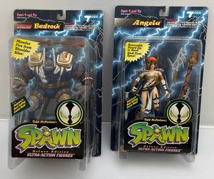 lot 7 image: Todd Mcfarlanes SPAWN Deluxe Edition Utra-Action Figures Including Angela & Badrock (NIB)