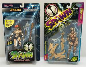 lot 10 image: Todd Mcfarlanes SPAWN Deluxe Edition Utra-Action Figures Including Angela & Tiffany (NIB)