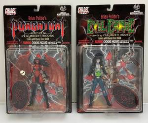 lot 12 image: Chaos Comics Brian Pulidos Purgatori & Evil Ernie  Sculpted By Clayburn Moore Action Figure (NIB)