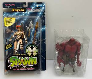lot 18 image: Todd Mcfarlanes SPAWN Deluxe Edition Utra-Action Figures Including Angela NIB & Animated HELLBOY 7 Action Figure New In Packaging No Card