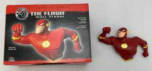 lot 81 image: DC DIRECT The Animated Series Justice League (THE FLASH) Wall Plaque Hand Painted Cold-Cast Porcelain Wall Plague Sculpted By John C. Mathews (NIB)