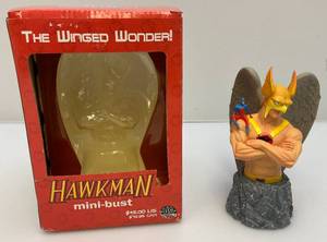 lot 84 image: DC Mini Busts (HAWKMAN) The Winged Wonder (NIB)