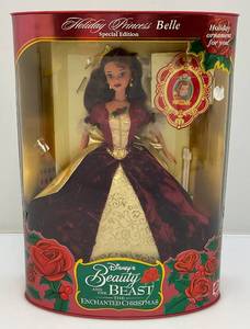 lot 94 image: 1997 Holiday Princess Belle Special Edition BARBIE Disneys Beauty And The Beast The Enchanted Christmas (New Old Stock)