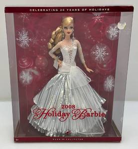 lot 95 image: 2008 Celebrating 20 Years Of Holidays BARBIE 2008 Holiday Barbie (New Old Stock)