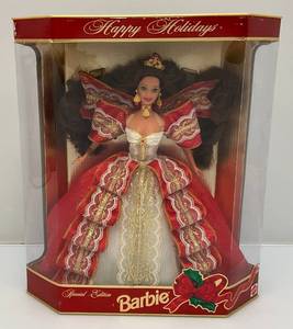 lot 97 image: 1997 Happy Holidays  Special Edition BARBIE Hallmark Keepsake (New Old Stock) Box Has Normal Shelf Wear