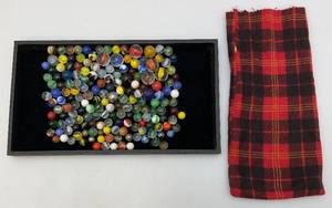 lot 113 image: Vintage Marble Some Glow Under UV Light (Some Beat Up From Use)