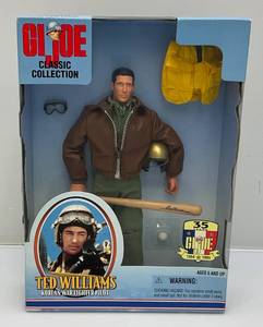 lot 119 image: Vintage 1999 GI Joe TED WILLIAMS Korean War Fighter Pilot (NEW OLD STOCK)  Box has Normal Shelf Wear