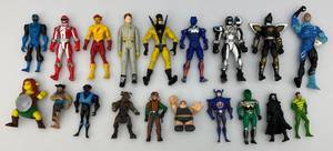 lot 153 image: Group Of Misc. Vintage Action Figures Including Power Rangers And More