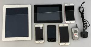 lot 160 image: Vintage Pre-Owned Aspple Iphones, Ipad And More