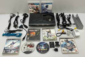 lot 161 image: PS3 With Games And More (Disc Door Missing)
