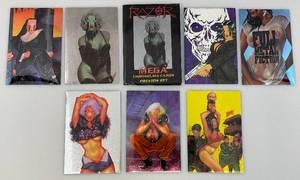 lot 200 image: RAZOR Mega Chromium Cards Preview Set EVERETTE HARTSOE (Seems Complete)