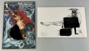 lot 227 image: Limited Edsition 3500 Jim Balents TAROT Witch Of The Black Rose #46 With Artist Signature Card (Bagged & Carded)