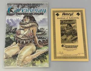 lot 229 image: CAVEWOMAN Prehistoric Pinups Book Three Special Edition 1750 With COA (Bagged & Carded)