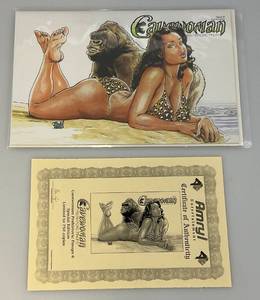 lot 231 image: CAVEWOMAN Prehistoric Pinups Book Six Special Edition 1750 With COA (Bagged & Carded)