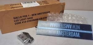 lot 9 image: Promotional sign from 2013 New Amsterdam Vodka LED  light-up Base