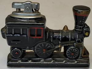 lot 22 image: Vintage Amico Lighter 1967 Japan Collectors  Steam Engine C.V.R.R. 1851