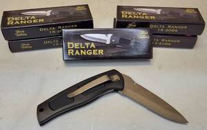 lot 25 image: Frost Cutlery  (5)  Delta Ranger Pocket Knifes