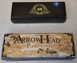 lot 28 image: Frost Cutlery  40th Anniversary 1972-2012  Knife    ROUGH RIDER BRIAN YELLOWHORSE