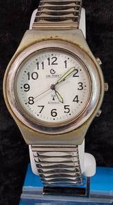 lot 47 image: On-Time  Atomic Watch with Metal Stretch Band