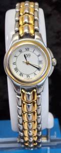 lot 53 image: ESQ  Movado Womens Swiss Quartz Two- Tone Stainless Steel Watch
