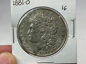lot 16 image: 1881-O Morgan Silver Dollar