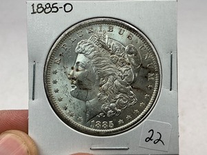 lot 22 image: 1885-O Morgan Silver Dollar