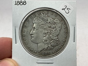 lot 25 image: 1888 Morgan Silver Dollar