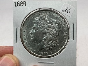 lot 26 image: 1889 Morgan Silver Dollar