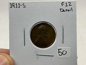 lot 50 image: 1911-S Wheat Cent