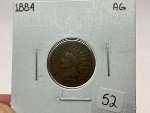 lot 52 image: 1884 Indian Head Cent