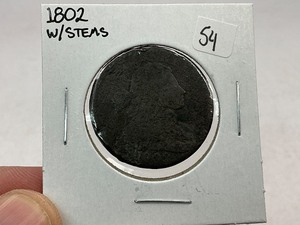 lot 54 image: 1802 wStems Large Cent