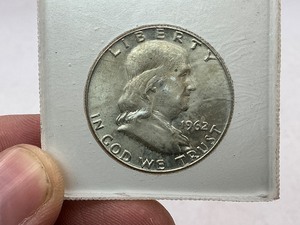 lot 57 image: 1962-D Franklin Silver Half Dollar