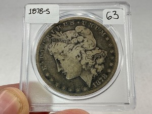 lot 63 image: 1878-S Morgan Silver Dollar