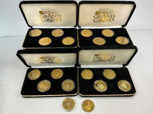 lot 67 image: 20pc 24k Gold Casino Token Lot